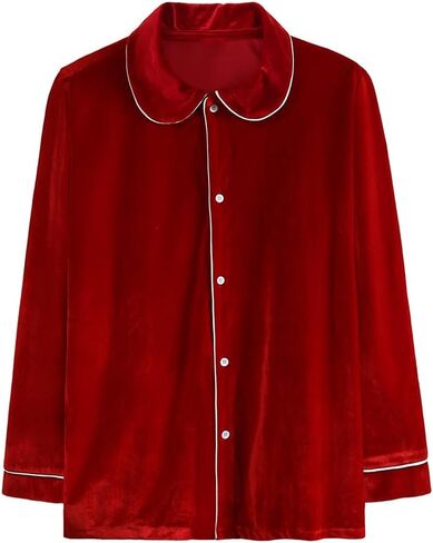 MyGBCPJS Kids Winter Pajamas PJS مجموعة الأولاد الفتيات 2 قطعة مخملية طويلة الأكمام أعلى + سروال ناع in Kuwait