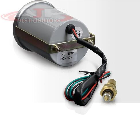 AJP Distributors Performance Racing Universal JDM Sport Smoke Tint Analog Needle 2" INCH 52MM Oil Temperature Meter Gauge 100-300°F Degrees Fahrenheit Electric LED Multicolor Display Monitor Upgrade in Saudi Arabia