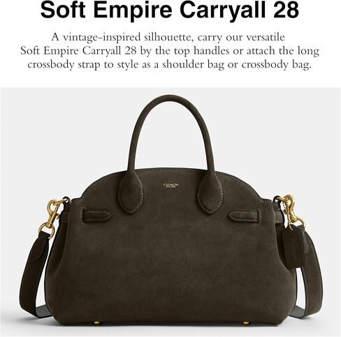 Coach Empire Carryall 28 في Suede ، B4/Olive in Saudi Arabia