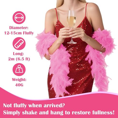 وشاح تركيا ريشة بوا - وشاح الريش المصنوع يدويًا للنساء ، والأزياء ، والرقص ، والحفلات ، وديكور الزفاف in Kuwait