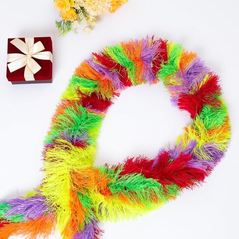 5 PCS Feather Boas 5ft Boas Boas Colorful Feather Boas مجموعة للنساء أزياء عيد ميلاد عيد ميلاد هالوين in Saudi Arabia