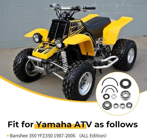 M Mati Transmission Bearings Kit مع Circlip لـ Yamaha Banshee 350 YFZ350 1987-2006 93311-22027-00 278-17424-01-00 93311-42045-00 93306-30504-00 93305-20502-00 90387-257N4-00 93102-00 in Saudi Arabia