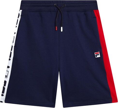 Fila Boys Athletic Shorts - Mesh Fleece شورت كرة السلة للأولاد مع الرباطين والجيوب الجانبية (الأحجام: 10-20) in Saudi Arabia