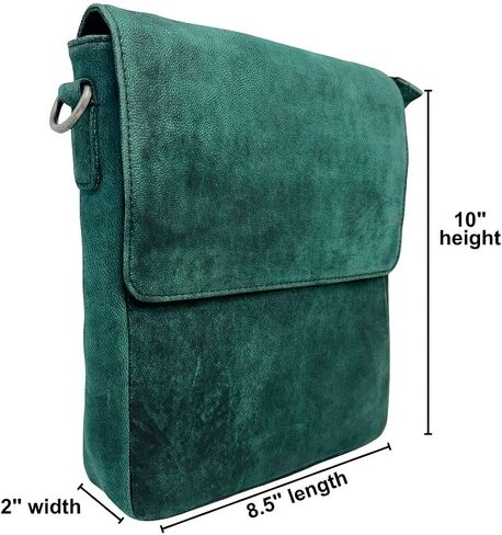 Myra Bag Distressed Leather Messenger Bag - Crossbody Purse for Women in Saudi Arabia