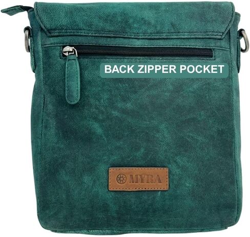 Myra Bag Distressed Leather Messenger Bag - Crossbody Purse for Women in Saudi Arabia