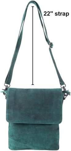 Myra Bag Distressed Leather Messenger Bag - Crossbody Purse for Women in Saudi Arabia