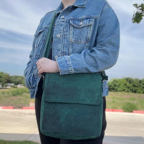 Myra Bag Distressed Leather Messenger Bag - Crossbody Purse for Women in Saudi Arabia