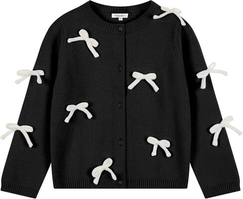 القوس الفتاة cardigan لطيف طفل صغير الأكمام الطيران crewneck cardigans in Kuwait