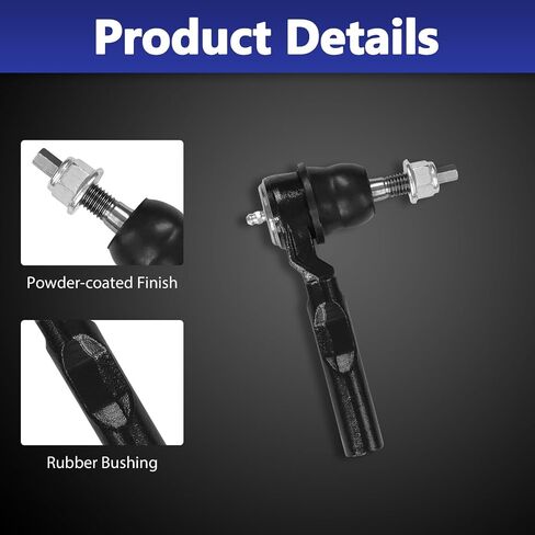 2 PCS TIE ROD END KIT ، END OUTER TIE END الأمامي متوافق مع 1999-2006 شيفروليه سيلفرادو 1500 ، 2007 شيفروليه سيلفرادو 1500 دراسية ، 1999-2006 GMC SIERA in Saudi Arabia