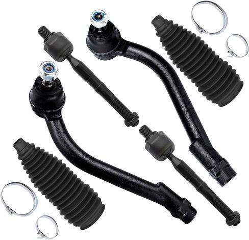مجموعة التعليق الأمامية Scitoo 6pcs لـ Hyundai Santa Fe 2007-2012 لـ Kia Sorento 2011-2013 (W/Inner Tie end end end end w/boots) in Saudi Arabia