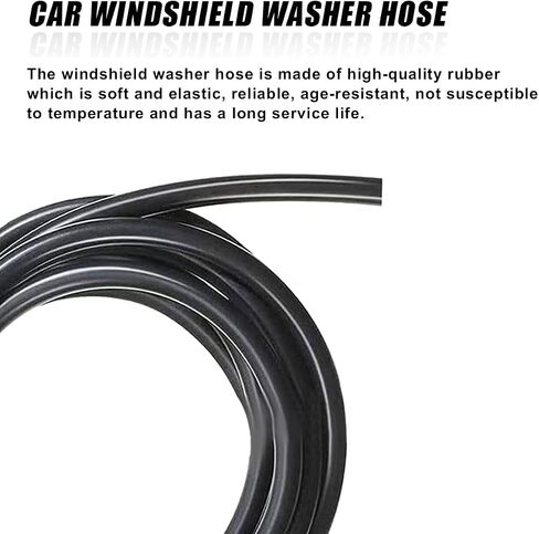13PCS Car Windshield Washer Hose Kit, Includes 12 Hose Connectors and 1 4M Washer Fluid Hose, Windshield Repair Kit, Universal Accessories for Connect Water Pump and Nozzle in Saudi Arabia