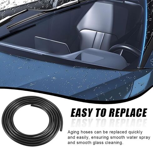 13PCS Car Windshield Washer Hose Kit, Includes 12 Hose Connectors and 1 4M Washer Fluid Hose, Windshield Repair Kit, Universal Accessories for Connect Water Pump and Nozzle in Saudi Arabia