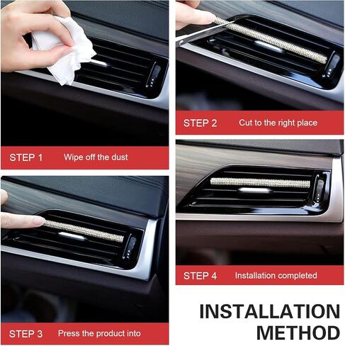 10 PCS Bling Car Air Vent Outlet Trim, Bling Car Interior Accessories for Women, Rhinestone Air Conditioner Decoration Strip for Most Air Vent Outlet (Pink) in Saudi Arabia