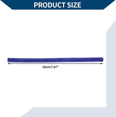 Air Vent Decoration Strip/for All Straight Air Vent Outlet for Car Interior Air Vent Decoration Strip/Durable PVC, Rhinestones / 10 Pcs Dark Blue in Saudi Arabia