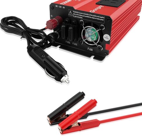 kutterters 1200w العاكس - 12 فولت DC إلى 110 فولت AC مع منفذ AC Outlets USB Type -C ، محول طاقة السيارات للشاحنة/المنزل/المركبات/المحمول رحلة in Kuwait