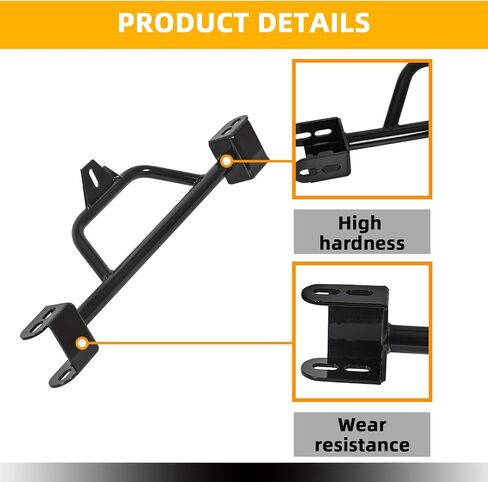 KUAFU Conversion Crossmember Compatible with 2000-2013 Chevrolet Silverado GMC Sierra 4L60E to 4L80E (2wd) Black in Saudi Arabia