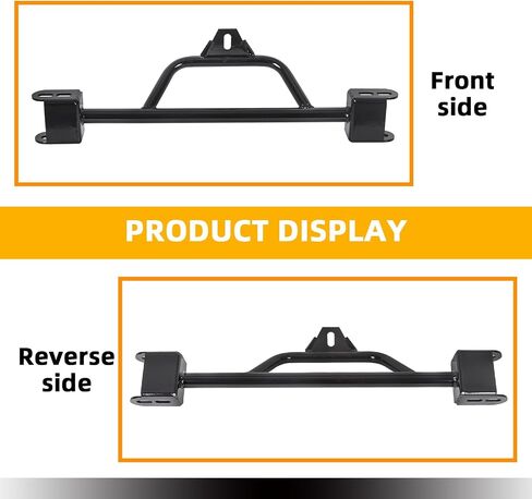 KUAFU Conversion Crossmember Compatible with 2000-2013 Chevrolet Silverado GMC Sierra 4L60E to 4L80E (2wd) Black in Saudi Arabia