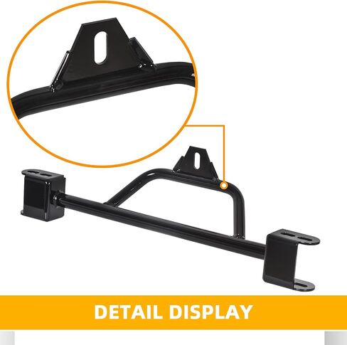 KUAFU Conversion Crossmember Compatible with 2000-2013 Chevrolet Silverado GMC Sierra 4L60E to 4L80E (2wd) Black in Saudi Arabia
