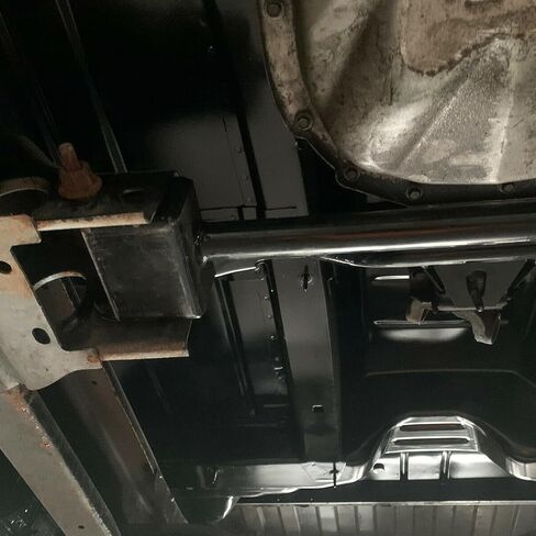 KUAFU Conversion Crossmember Compatible with 2000-2013 Chevrolet Silverado GMC Sierra 4L60E to 4L80E (2wd) Black in Saudi Arabia