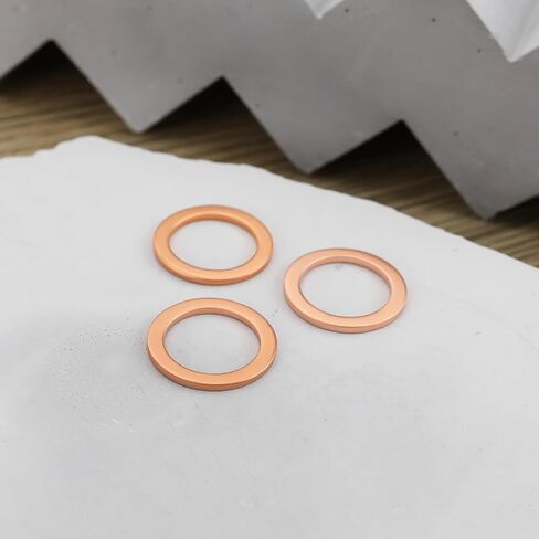 40pcs خط فرامل السيارات النحاس غسالة M10 غسالة 14x10x1mm متوافق مع دراجة HEL in Saudi Arabia