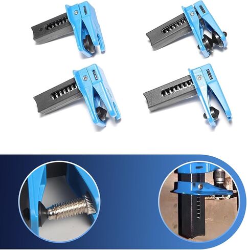 4 PCS Brake & Fuel Line Stoppers Kit – 3/8" 5/16" 1/2" Banjo Vertical Brake Line Plugs, PVC Edge with RPV Handle, Auto Stop Clamps for Auto Repair (Blue) in Saudi Arabia