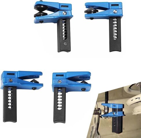 4 PCS Car Brake Line Clamp, Brake Oil Line Plug Tool, Brake Oil Line Guard, Universal for Most Cars (Blue) in Saudi Arabia