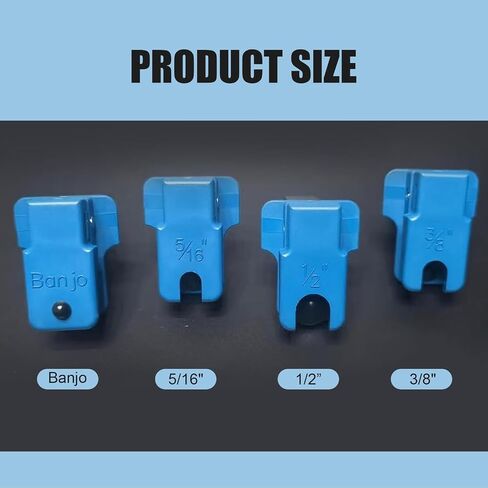 4 PCS Car Brake Line Clamp, Brake Oil Line Plug Tool, Brake Oil Line Guard, Universal for Most Cars (Blue) in Saudi Arabia