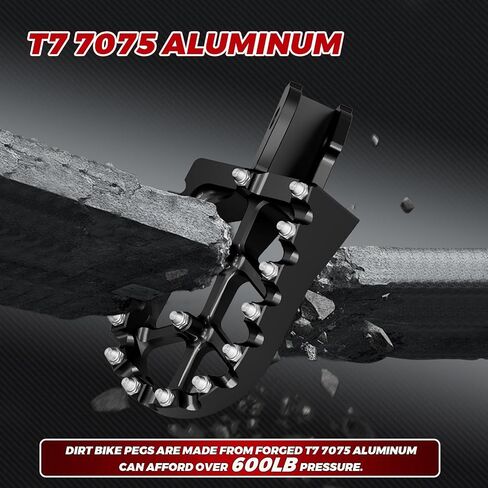 JFG RACING Dirt Bike Foot Pegs with Springs,7075 Aluminum CNC Footpegs Pedals Rests for Surron Light Bee X and S/E Ride Pro SS/CRF150F CRF230F 03-19/X160/X260-Silver in Saudi Arabia