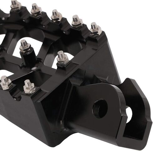JFG RACING Dirt Bike Foot Pegs with Springs,7075 Aluminum CNC Footpegs Pedals Rests for Surron Light Bee X and S/E Ride Pro SS/CRF150F CRF230F 03-19/X160/X260-Silver in Saudi Arabia
