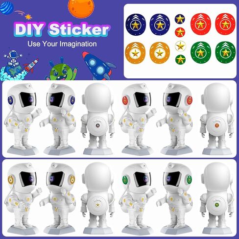 رائد الفضاء Galaxy Projector Robot Star Night Light Light Starry Nebula Spector LED مصباح LED مع Timer و Remote Control Light Light Projector ديكور غرفة عيد الميلاد وأعياد الميلاد in Saudi Arabia