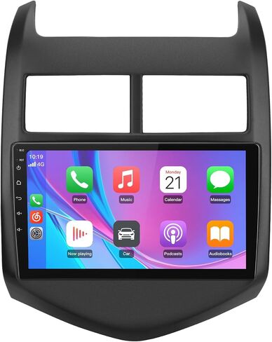 Car Radio Stereo for Chevy Aveo Sonic 2011 2012 2013 2014 2015 with Wireless Android Auto Carplay 2G+32G 9 inch Android 13 Touch Screen with SWC WiFi GPS Navigation DSP Bluetooth Free Backup Camera in Saudi Arabia