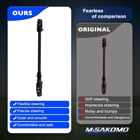 Telescopic Steering Column Shaft Compatible with 1995-2002 Full Size Dodge Truck Ram 1500 Ram 2500 Ram 3500 Heavy Duty Telescopic Steering Shaft Replace # 000950 in Saudi Arabia