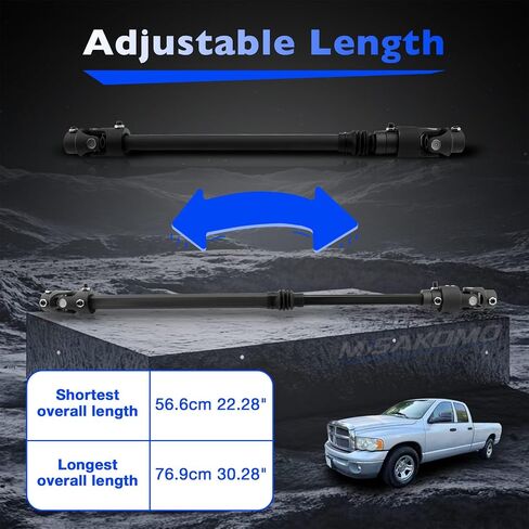 Telescopic Steering Column Shaft Compatible with 1995-2002 Full Size Dodge Truck Ram 1500 Ram 2500 Ram 3500 Heavy Duty Telescopic Steering Shaft Replace # 000950 in Saudi Arabia