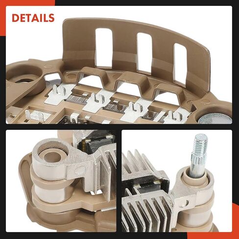 A-Premium Alternator Rectifier Compatible with Honda Civic 2006-2011, 14V Rectifier 8-35A Diodes in Kuwait