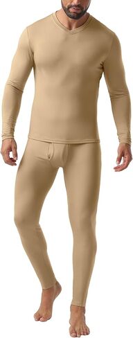 Askdeer Thermal Underwear for Men Long Johns Thermal Fleece Lined Long Underwear Base Layer Set in Saudi Arabia