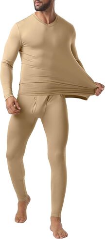 Askdeer Thermal Underwear for Men Long Johns Thermal Fleece Lined Long Underwear Base Layer Set in Saudi Arabia