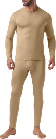 Askdeer Thermal Underwear for Men Long Johns Thermal Fleece Lined Long Underwear Base Layer Set in Saudi Arabia