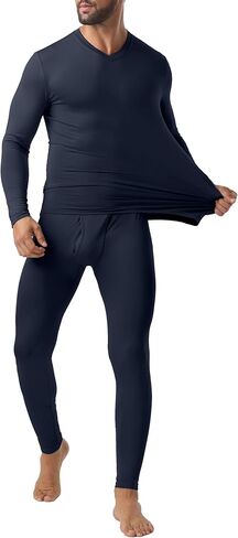Askdeer Thermal Underwear for Men Long Johns Thermal Fleece Lined Long Underwear Base Layer Set in Saudi Arabia