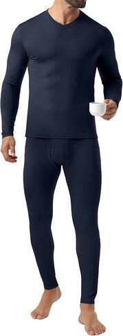 Askdeer Thermal Underwear for Men Long Johns Thermal Fleece Lined Long Underwear Base Layer Set in Saudi Arabia