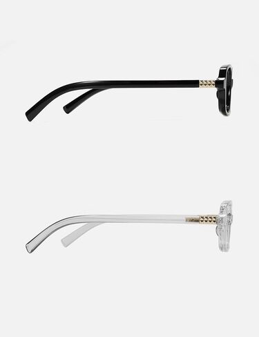 Slocyclub Square Blue Light Blocking Glasses for Women Men Vintage Rectangular Frame Eyeglasses Retro Small Square Glasses in Saudi Arabia