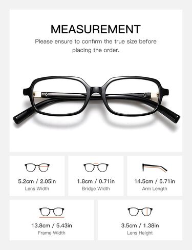 Slocyclub Square Blue Light Blocking Glasses for Women Men Vintage Rectangular Frame Eyeglasses Retro Small Square Glasses in Saudi Arabia