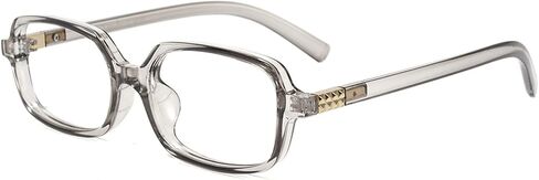 Slocyclub Square Blue Light Blocking Glasses for Women Men Vintage Rectangular Frame Eyeglasses Retro Small Square Glasses in Saudi Arabia