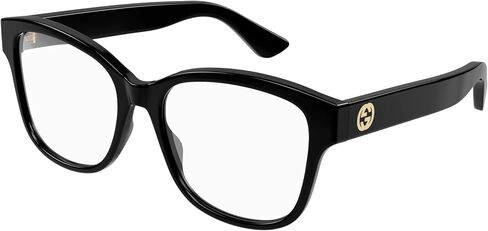 Gucci GG1340O 001 Black Rectangular 54mm Women's Eyeglasses in Saudi Arabia