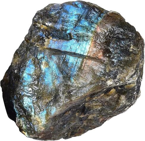 Raw Labradorite Stone Blue Rough Labradorite Rock Healing Crystal and Stone for Tumbling Meditation 0.4-0.6 Pound in Kuwait