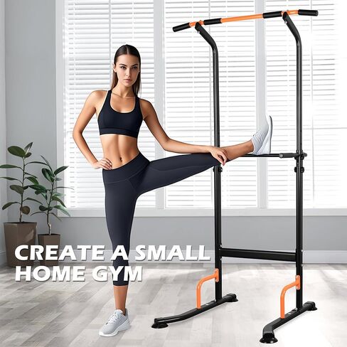 leikefitness Multifunction Power Tower Exercise Equipment,Pull Up Dip Station,Height Adjustable for Home Gym Strength Training Fitness Equipment,Dip Stands,Pull Up Bars,Push Up Bars,VKR in Kuwait