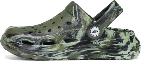 Kids Tie Dye Garden Clogs for Boys Girls | Lightweight Slip-On Water Shoes with Arch Support in Kuwait