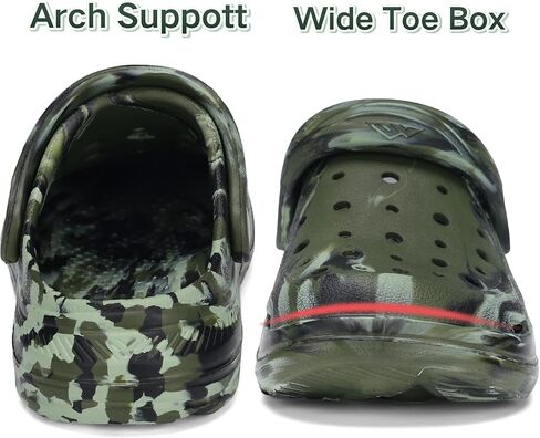 Kids Tie Dye Garden Clogs for Boys Girls | Lightweight Slip-On Water Shoes with Arch Support in Kuwait