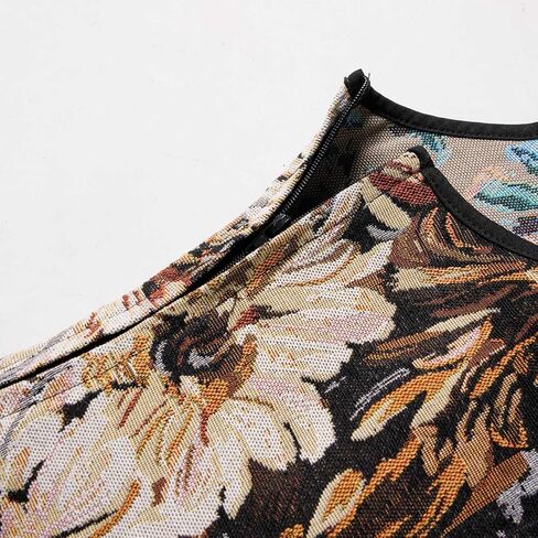 Womens Renaissance Corset Vintage Lace Up Bustier Tops Floral Overbust Corset With Zipper in Kuwait