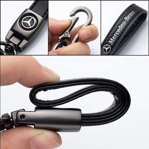 Car Keychain Keyring Car Fob Key Chain Replacement for Key Accessory, Black in Saudi Arabia