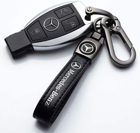 Car Keychain Keyring Car Fob Key Chain Replacement for Key Accessory, Black in Saudi Arabia